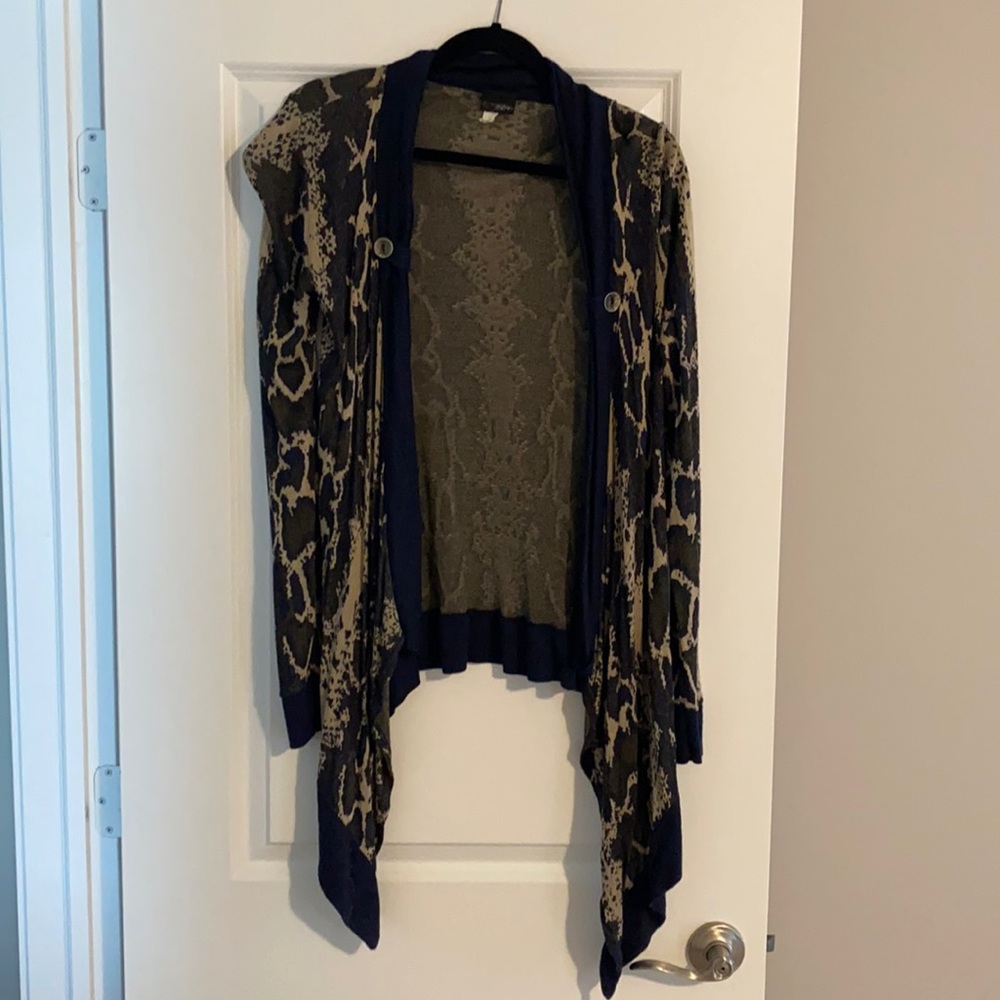 Animal print cardigan